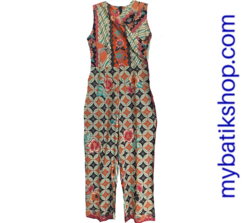 Batik Orange Jumpsuit