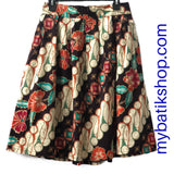 Batik Knee Length Parang Stretcheable Skirt