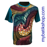 T-Shirt Abstract Full Batik Tulis Yogya