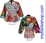 Batik Tulis Abstract Yogya Long-sleeves Top